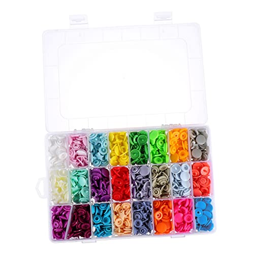 CIMAXIC 360 Sets Bunte Resindruckknöpfe DIY Kleidung Druckknopf Set Für Handarbeiten 24 Farben Komplettes Set Für Bekleidungsaccessoires Ohne Werkzeug von CIMAXIC