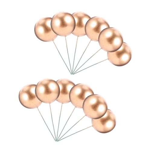 CIMAXIC 36St Kugeleinsatz aus Schaumstoff Blumendekorationen Weidenkörbe hichzeitstortendeko hochzeitstorten dekoration Kuchenverzierungen Kugeln zum Einsetzen von Kuchen Golden von CIMAXIC