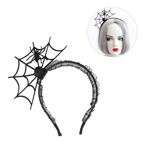 CIMAXIC 4 Stück Party-Stirnband Spinnenhaar Halloween-Geschenk Halloween-Haarschmuck Cosplay-Stirnband bilden weihnachtsdeko Halloween-Stirnband Partyzubehör Abschlussball Partybedarf von CIMAXIC