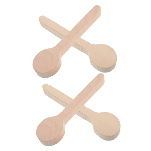 CIMAXIC 4 Teiliges Holzlöffel Form Schnitzrohling Set Für Holzschnitzerei Für Anfänger Mini Holzlöffel Holzschnitzwerkzeuge Rustikale Holzblöcke Löffel Schnitzrohling Holzrohling Zum von CIMAXIC