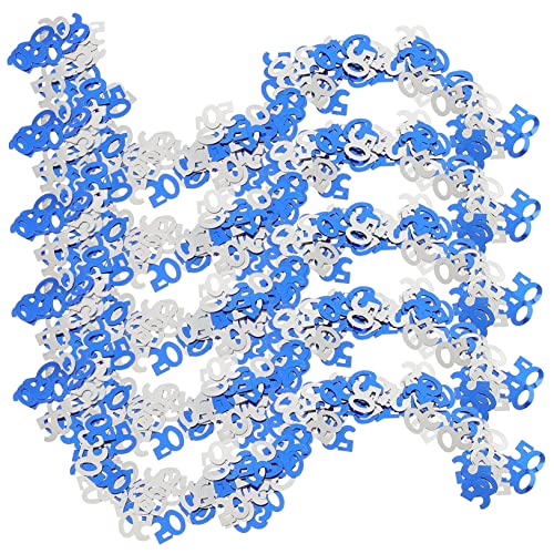 CIMAXIC 5 Packungen Digitale Pailletten Konfetti Teller aufdecken Hochzeitszeremonie Dekorationen Party Jubiläum komfetti jahrestag Geburtstagsballon-Glitzer Geburtstagsdekoration Papier von CIMAXIC