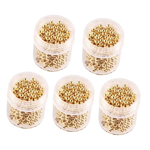 CIMAXIC 5 Verstreute Perlenzubehör schmuckherstellung schmuck machen schmuckwerkzeuge schmuck basteln zubehör gold beads lose runde Abstandsperlen Bausatz Bastelperlen selber machen Golden CIMAXIC 5 Verstreute Perlenzubehör schmuckherstellung schmuck machen schmuckwerkzeuge schmuck basteln zubehör gold beads lose runde Abstandsperlen Bausatz Bastelperlen selber machen Golden von CIMAXIC