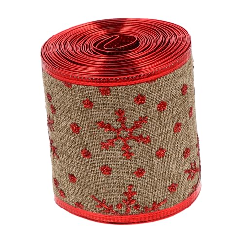 CIMAXIC 5 Yards Weihnachtsbandgürtel Handgemachtes Dekoband Für DIY Projekte Bastelarbeiten Und Festliche Anlässe Und Ideal Für Weihnachten Und von CIMAXIC