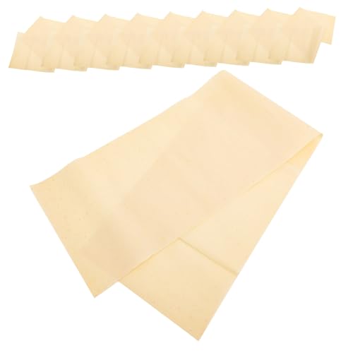 CIMAXIC 50 Stück Reis Papier Briefpapier Rollenpapier zeichnen letter paper ricepaper rice paper sheets Chinesisches Kalligraphiepapier Reispapier für Decoupage Xuan-Papier Yellow von CIMAXIC