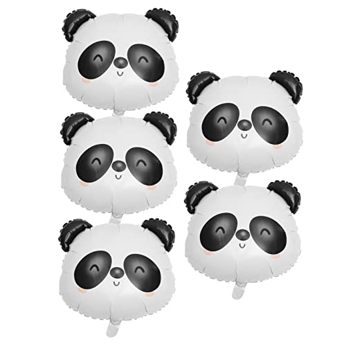 CIMAXIC 5St Panda-Ballon Ballongewichte wild lebende Ballons Ballongirlandenstreifen tierluftballone tier luftballons Party-Ballon- Panda-Modellierballons Aluminiumfolie von CIMAXIC