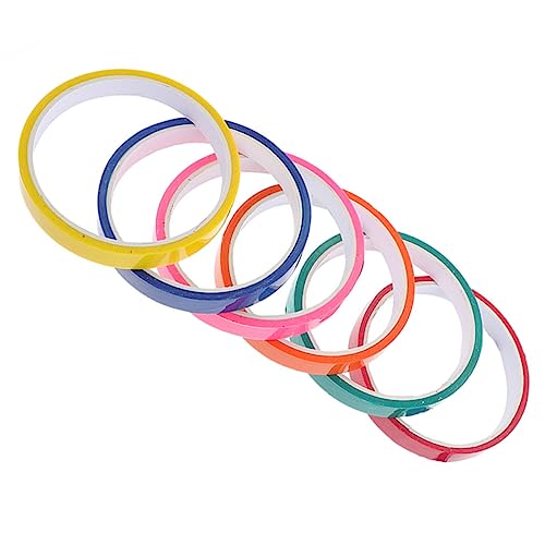 CIMAXIC 6 Rollen klebriges Ballband toys spielsachen Lightweight tape Stylish tape Convenient tape Malerbandfarben Klebeband breit klebebänder selber machen klebrige Kugelbänder Plastik von CIMAXIC