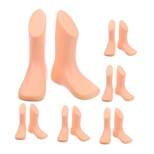 CIMAXIC 6 Stück Socken Display Füße Mannequin Junge Fuß Modell Baby Mannequin Fuß Socke Modell Kinder Fuß Modelle Junge Fuß Mannequin Display Schuh Socke Mannequins von CIMAXIC