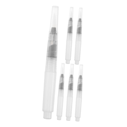 CIMAXIC 6-Teiliges Set wasserlösliche Buntstifte Wasserspender Pastell künstlerpinsel wasserlösliche stifte bleistift nachfüllbare aquarellpinselstifte Aquarell-Pinsel-Marker Plastik von CIMAXIC