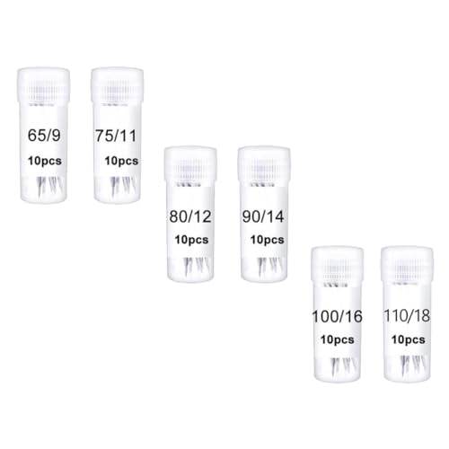 CIMAXIC 60St Nähmaschinennadel tragbar Einfädler Bausatz Fäden nähmaschine zubehör nähmaschinen zubehör sewing machine needles Anti-Sprung-Nadel Nähnadeln zum Basteln Rostfreier Stahl von CIMAXIC