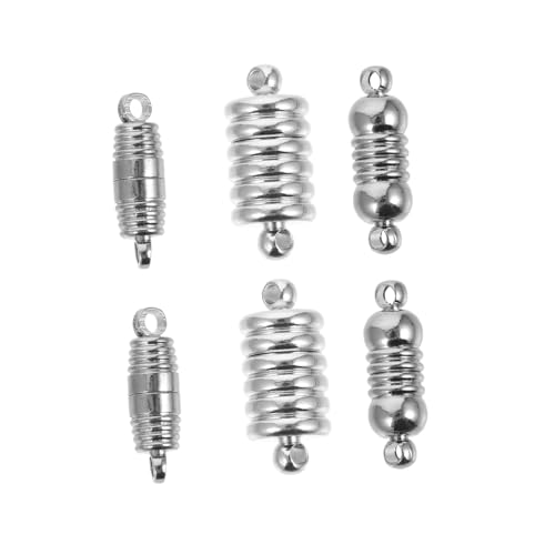 CIMAXIC 6St Schmuckgliederschnalle Befestigungselemente Modell Zahnbürste Utensil hand schmuck magnetschließe schmuck DIY stecker Halskette Herstellung von Magnetverschlüssen Eisen Silver von CIMAXIC