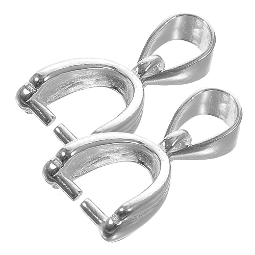 CIMAXIC 925 Sterling Anhänger Verschlüsse 2er Set Für Halsketten Schmuck Zubehör Für DIY Projekte Passende Verbindungen Für Anhänger Und Kettenanhänger von CIMAXIC