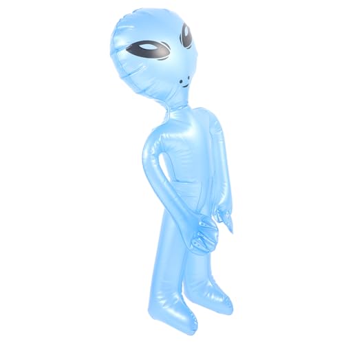 CIMAXIC Alien-ballon Alien Aufblasen Alien Sprengen Außerirdische Ballons Alien in Die Luft Sprengen Ufo Riesiger Aufgeblasener Außerirdischer Äußere Mini Aufblasbarer Alien Jumbo Blue Pvc von CIMAXIC