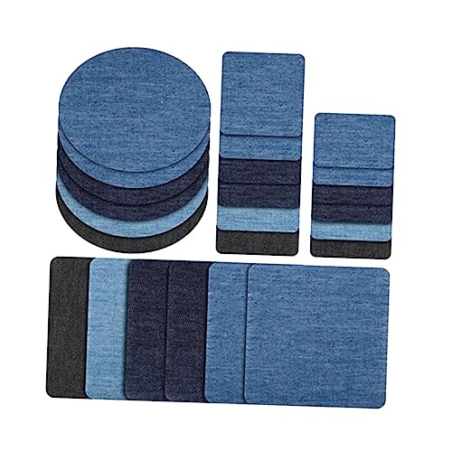 CIMAXIC Aufbügelflicken Für Jeans DIY Jeans Patches Set Zur Dekorativen Reparatur Von Kleidung Vielseitig Einsetzbare Flicken Für Jeans Shirts Und Taschen Zufällige Farben von CIMAXIC