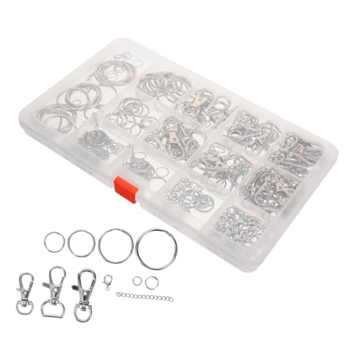 CIMAXIC Box Mit 20 Lobster Clips Und Offenen Sprüngen Für Schmuckherstellung Ideal Für Armbänder Schlüsselanhänger Und DIY Projekte Hochwertige Bastelzubehörteile von CIMAXIC