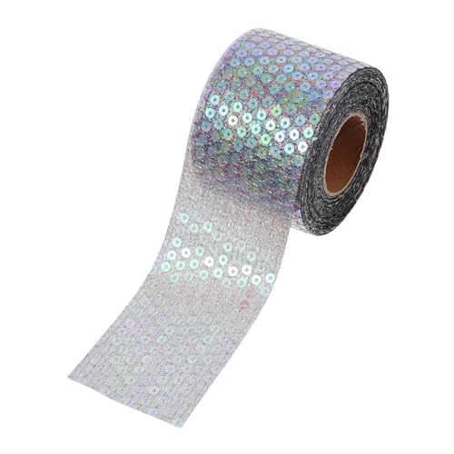 CIMAXIC Bunte Glitzerband DIY Bastelmaterial Für Kinderhaaraccessoires 6cm x 10 Yards Vielseitiges Schleifenband Für Kreative Projekte Und Haarschmuckgestaltung von CIMAXIC