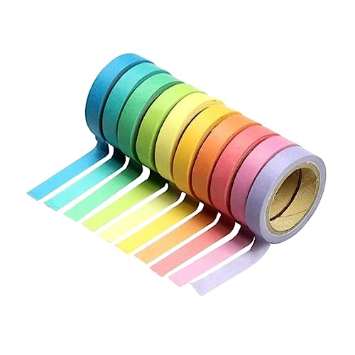 CIMAXIC Buntes Washi Tape Dekoratives Klebeband Für DIY Projekte Fotoalben Geschenkverpackungen Und Bastelarbeiten Ideal Für Journals Und Scrapbooking von CIMAXIC