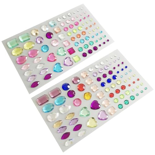 CIMAXIC DIY Sticker Selbstklebende Rhinestone Aufkleber Für Handy Basteln Und Scrapbooking Deko Bunte DIY Edelsteine Für Kreative Projekte von CIMAXIC