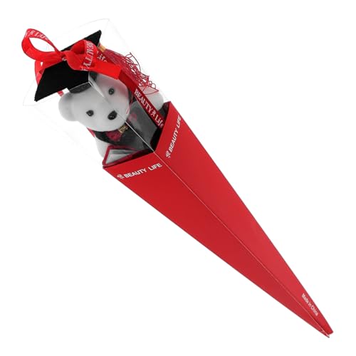 CIMAXIC Dr. Bärenpuppe Frosch Süße Accessoires Gefüllte Puppen Mini- Geschenkstrauß -statue Plüschtiere Mini-puppen Für Die Abschlusssaison Stoff Rot von CIMAXIC