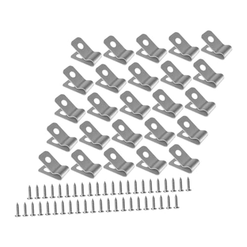 CIMAXIC Edelstahl Drahtzaun Clips Mit Schrauben Wiederverwendbare Montageklammern Für Geschweißte Drahtzäune An Oder Vinylzäunen Ideal Für Landwirtschaftliche von CIMAXIC