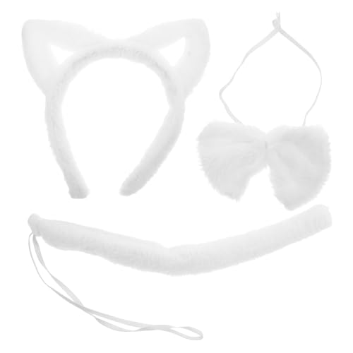 CIMAXIC Entzückende Katzenohren Plüsch Stirnband Und Set Für Teenager Mädchen Ideal Für Hautpflege Gesichtswaschen Und Katzen Cosplay von CIMAXIC