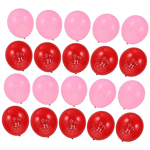 CIMAXIC Geburtstag Luftballon Set Latexballons Pink Und Für Party Dekoration Ideal Für Geburtstagsfeiern Hintergründe Und Feierlichkeiten von CIMAXIC