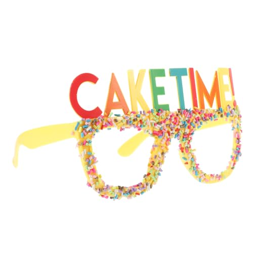 CIMAXIC Brillenkuchen Kuchenzeit-Briefgläser Geburtstagsgläser für Erwachsene Sonnenbrille Geschenk Geburtstagsbrillen Requisiten Alles zum Geburtstag Partybrille Stk von CIMAXIC