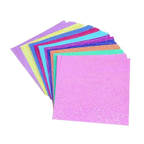 CIMAXIC Glänzendes Faltpapier Perlglanz Buntes Origami Für Kreative Bastelprojekte Zufällige Farben Ideales Bastelpapier Für Scrapbooking Und von CIMAXIC