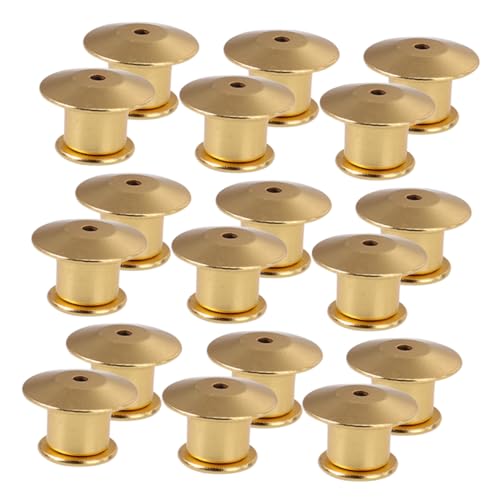 CIMAXIC Goldene Pin Backs Ersatzverschluss Für Anstecknadeln DIY Pin Keeper Für Kleidung Und Accessoires 10mm Locking Clasp Für Sichere Befestigung von CIMAXIC