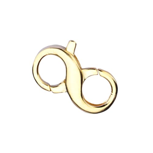 CIMAXIC Handgewebter Schmuck Aus Sterlingsilber Goldener Karabinerverschluss Halskette Diy Schnallen Schmuck Karabinerverschluss Silberner Knebelverschluss Hummerschere Ring Haken Silber- von CIMAXIC