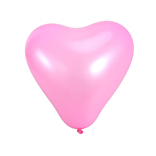 CIMAXIC Herzform Latexballons Dicke Dekorative Ballons Für Geburtstagsfeiern Hochzeiten Und Festlichkeiten Pink von CIMAXIC