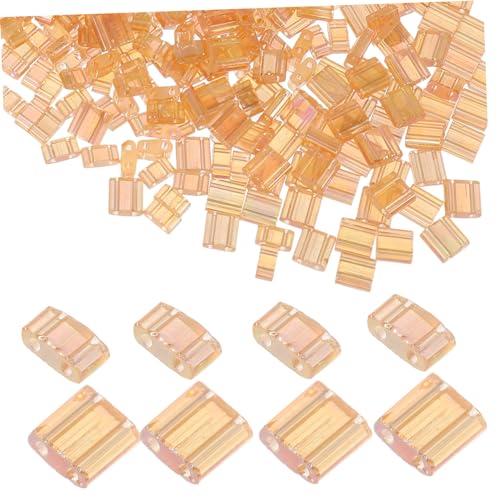 CIMAXIC Japanese Beads Perlen Tila Earring für Spacer Reize Armband Making Perlenzauber Jewelry Bracelet Hole Flat Glasperlen for Perlenmasse von CIMAXIC