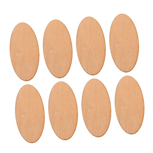 CIMAXIC Oval Holzscheiben Aus Lindenholz 30 * 60mm 2mm Unbehandelt Ideal Für DIY Dekoration Bastelarbeiten Holzornamente Und Handwerkliche Projekte von CIMAXIC