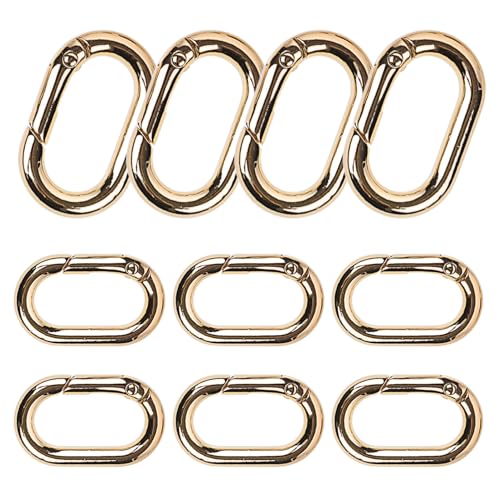 CIMAXIC Ovalform Federclip Karabiner Haken Für DIY Schmuck Und Taschen Hochwertige Federbuckle Hellgold Für Kreative Bastelprojekte Und Zubehör von CIMAXIC