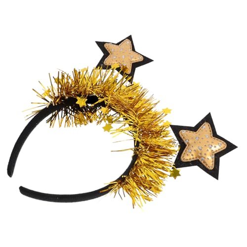 CIMAXIC Pentagramm-Stirnband Party Haarreifen Haarschmuck Haarreif für Veranstaltungen stern haarband Weihnachtsfeier Stirnband Promi-Kopfbedeckung kleinkind stirnband Latte-Kunst von CIMAXIC