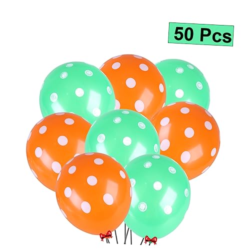 CIMAXIC Polka Dot Latexballons Orange Und Für Partys Hochzeiten Und Geburtstagsdekoration Ideal Für Festliche Anlässe Und Feierlichkeiten von CIMAXIC