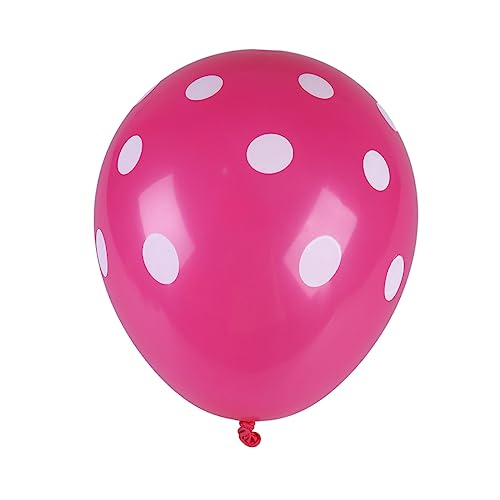 CIMAXIC Polka Dot Latexballons Rosarot Und Pink Für Hochzeits Und Geburtstagsfeiern Partyballons Dekoration Luftballons Mit Punkten von CIMAXIC