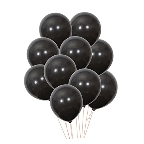 CIMAXIC Schwarze Runde Luftballons Matte Latex Ballons Für Geburtstagsfeiern Hochzeiten Halloween Und Partys Perfekte Dekoration Für Jeden Anlass von CIMAXIC