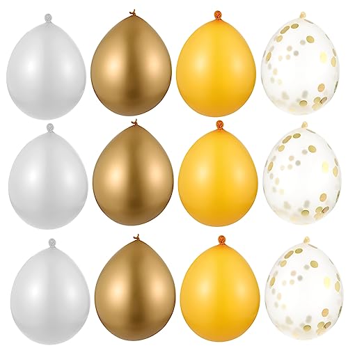 CIMAXIC Sequin Ballons Set Transparente Konfetti Luftballons Für Geburtstagsfeiern Und Partys Strapazierfähige Deko Chromgold Und Glitzer Partybedarf Für Kreative von CIMAXIC