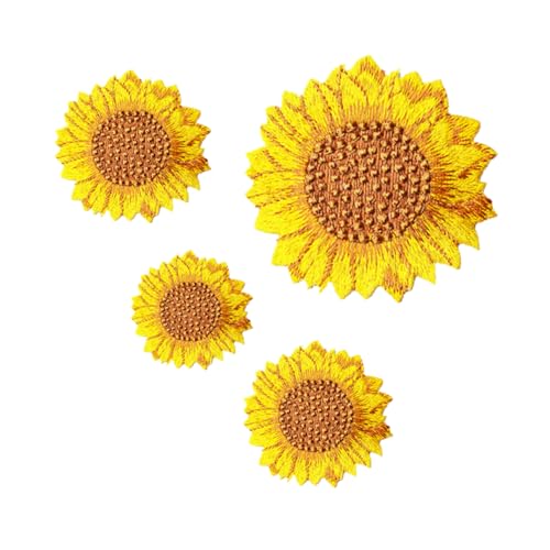 CIMAXIC Sonnenblumen Stickereipatches Applikationen Für Kleidung Hüte Und Dekoration Kindgerechte Reparatur Und Verzierungspatches Aus Hochwertigem Material von CIMAXIC