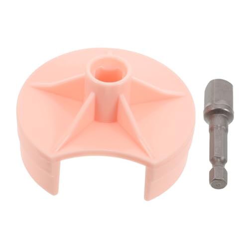 CIMAXIC Strickmaschinen Zubehörset Verstellbarer Wicklergriff Strickzubehör Adapter Schnellstrickmaschinen Aufsatz Strickmaschinen Bohrer Aufsatz Nähzubehör Kunststoff Rosa von CIMAXIC