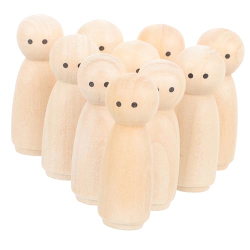 CIMAXIC Unbemalte Puppen Zum Basteln DIY Peg Dolls Für Unfertige Holzfiguren Zum Malen Naturholz Kreative Bastelideen Für Zuhause Und Dekoration von CIMAXIC