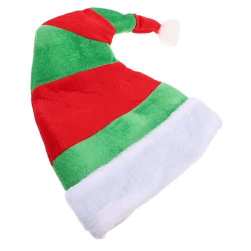 CIMAXIC Weihnachts Elfenhut Mit Bommel Dekorativer Kopfschmuck Für Die Weihnachtsparty Festlicher Clownhut Weihnachtsverkleidung Oder Foto Requisite Ideales Weihnachtsaccessoire Für von CIMAXIC