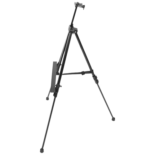 CIMAXIC Zusammenklappbare Staffelei tripod terassenliege bücherstütze buchregal bookstand faltbare Einkaufstasche klare Mülleimer Luft Lackierständer Staffelei für den Haushalt Eisen Black von CIMAXIC