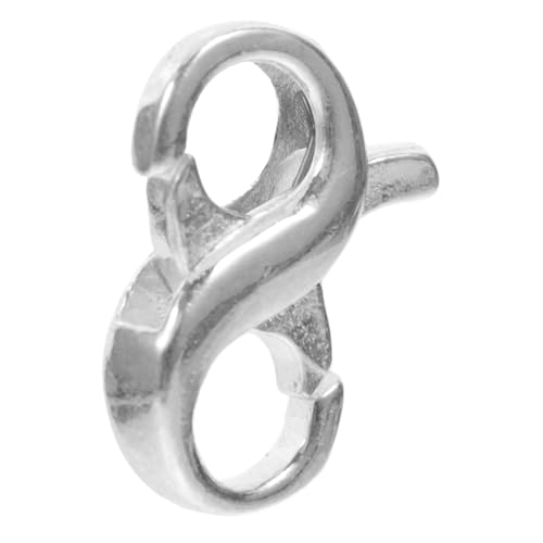 Handgewebter Schmuck Aus Sterlingsilber Silberne Halskettenverlängerungen Quetschperlen Schmuckverlängerungen Doppelt Zu Öffnender Karabinerverschluss Haken Schließe Silver Silber- CIMAXIC von CIMAXIC