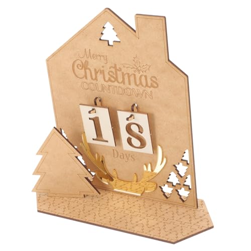 Holz Desktop Weihnachten Adventskalender Kalender Decor Weihnachten Home Decor von CIMAXIC