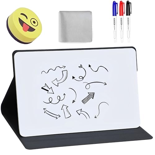 CINY Mini Whiteboard Portable, 3Thin Tipped Whiteboard Stifte, 1 Tuch, 1 Board Radiergummi, Geeignet für kleine Gruppe Unterricht, Kind Zeichnung Student Klassenzimmer verwenden, Mini Whiteboard von CINY