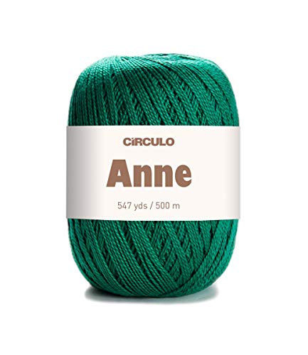 Anne Garn von Círculo – 100 % merzerisierte brasilianische Baumwolle (1 Knäuel) – 547 Yds, 147 g – Griffweise (5363) von CÍRCULO