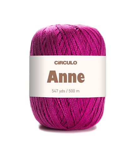 CIRCULO Anne Garn aus 100% merzerisierter Baumwolle, 174 g, Hellrosa von CÍRCULO