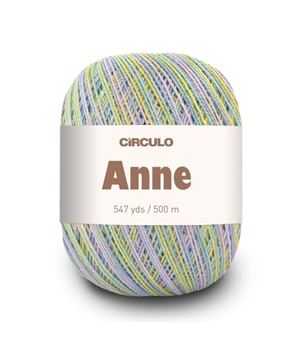 CIRCULO Anne Garn aus 100% merzerisierter Baumwolle, 174 g, Marshmallow von CÍRCULO