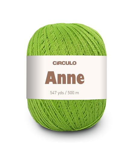 CIRCULO Anne Garn aus 100% merzerisierter Baumwolle, 174 g, Zitrusgrün von CÍRCULO